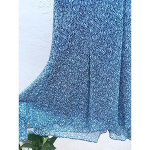 Liz Claiborne Layered Chiffon Skirt in Muted Blue